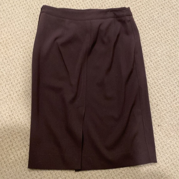 TSE Vintage Pencil Skirt in Rich Chocolate Brown with Belt Size S - Picture 4 of 7